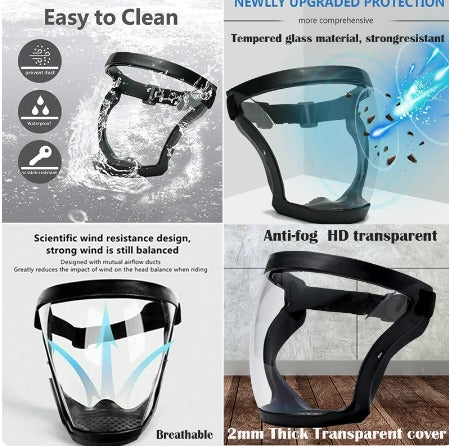 Máscara de Protección Facial Transparente
