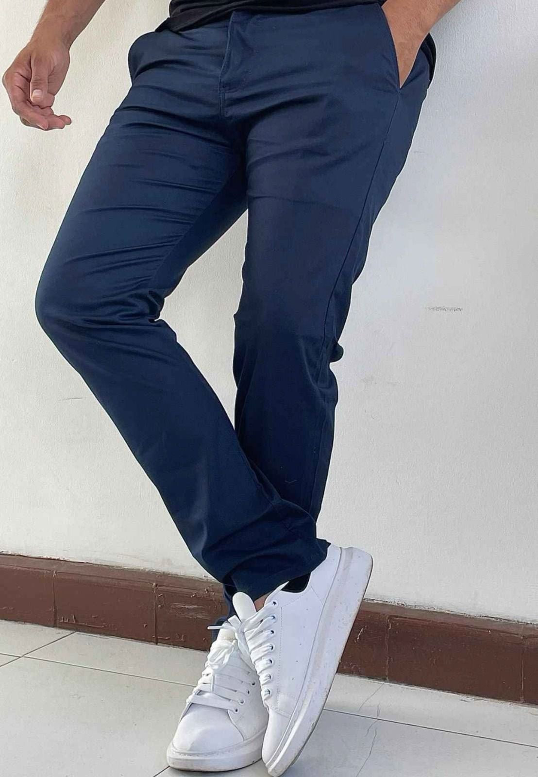 Pantalon Dril Licrado Slim Fit