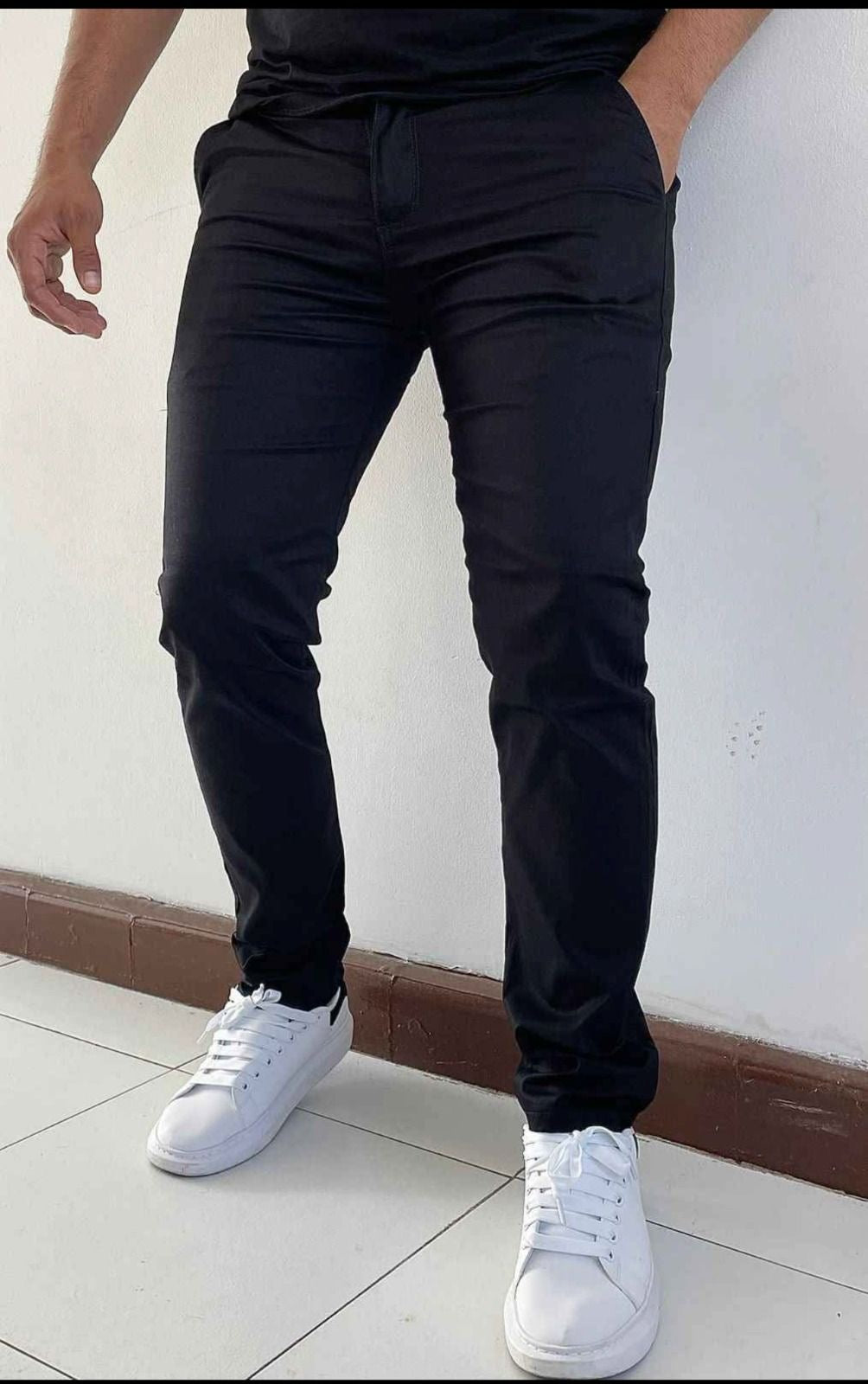 Pantalon Dril Licrado Slim Fit