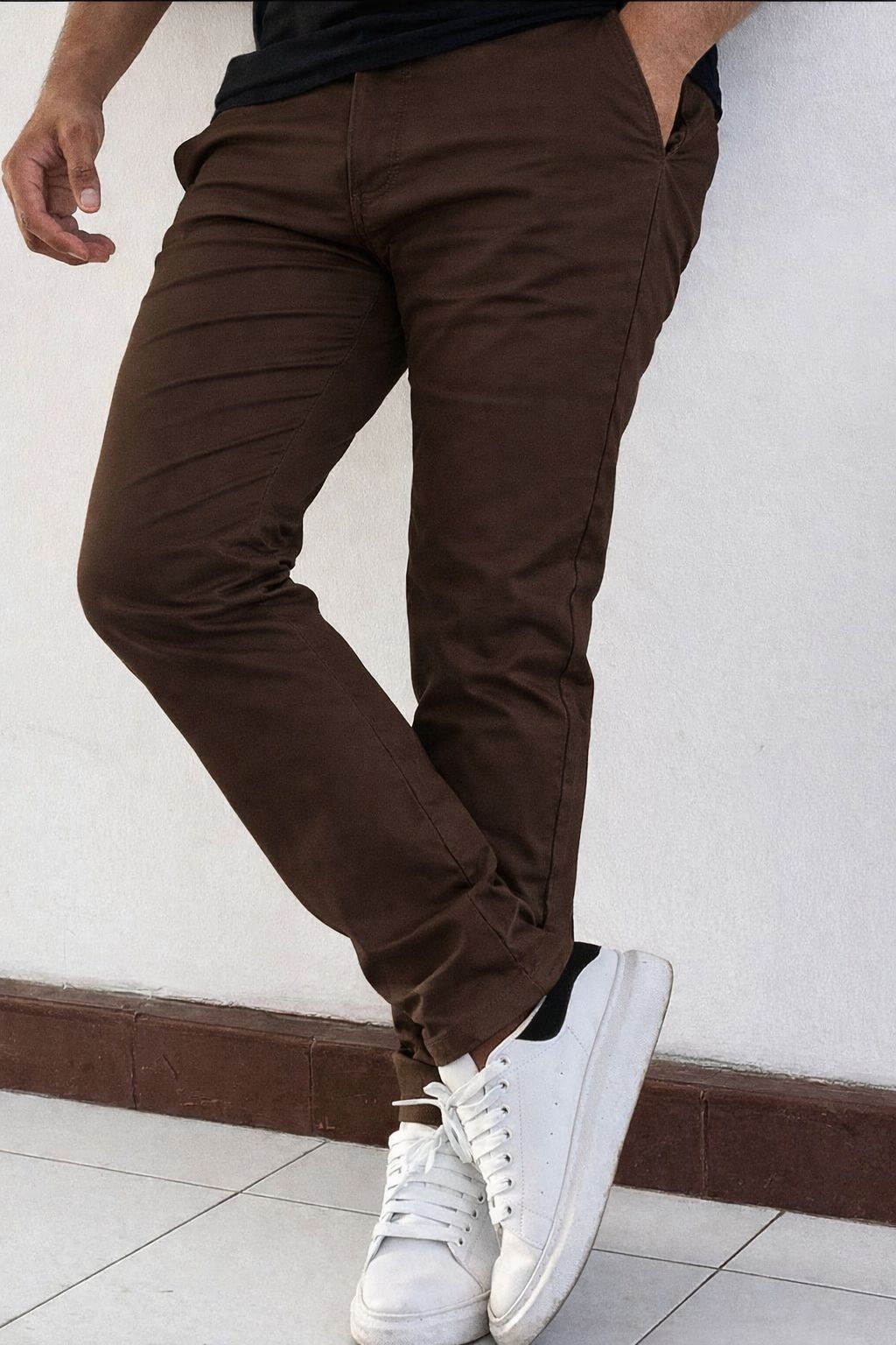 Pantalon Dril Licrado Slim Fit