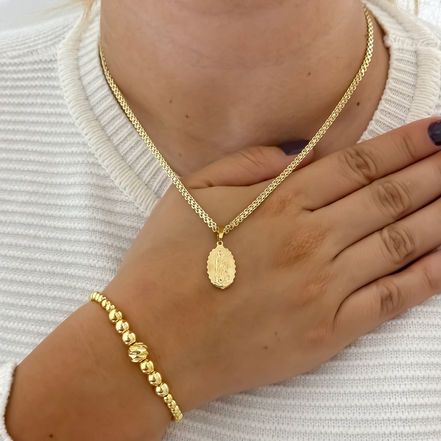 Pulsera Esferas Premium en Oro Laminado 18k